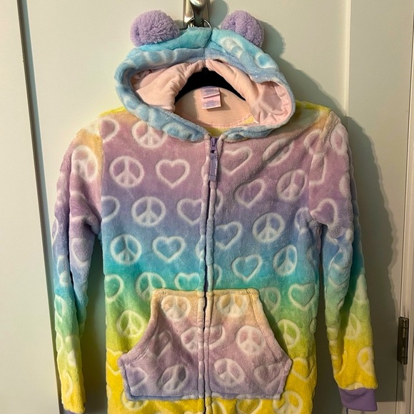 Girls Hoodie Onesie Pajamas! Size Large 10/12! NWT! - Picture 2 of 7